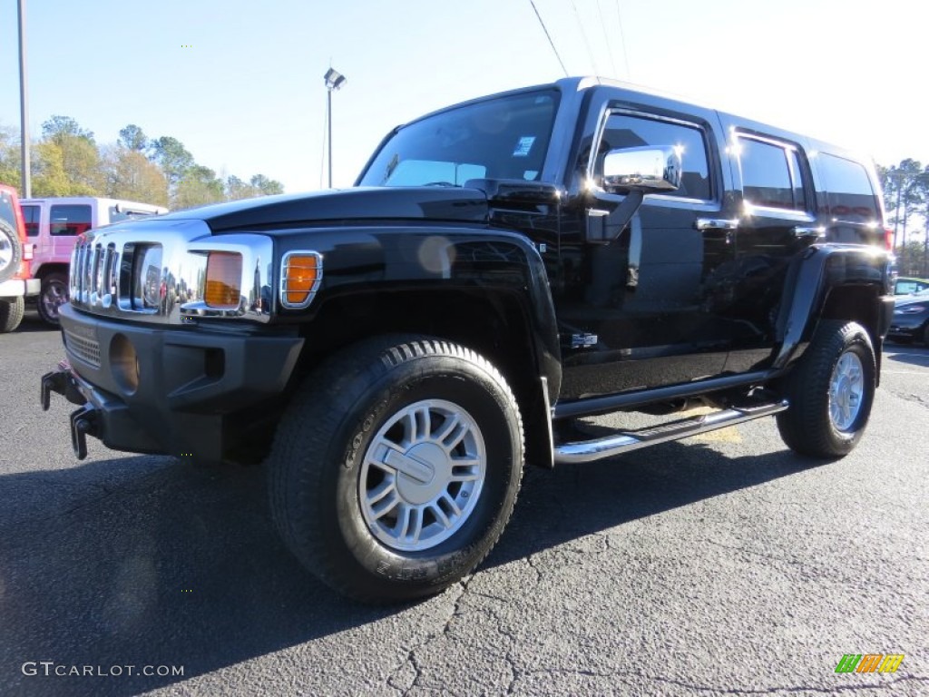 Black 2007 Hummer H3 Standard H3 Model Exterior Photo #88798634