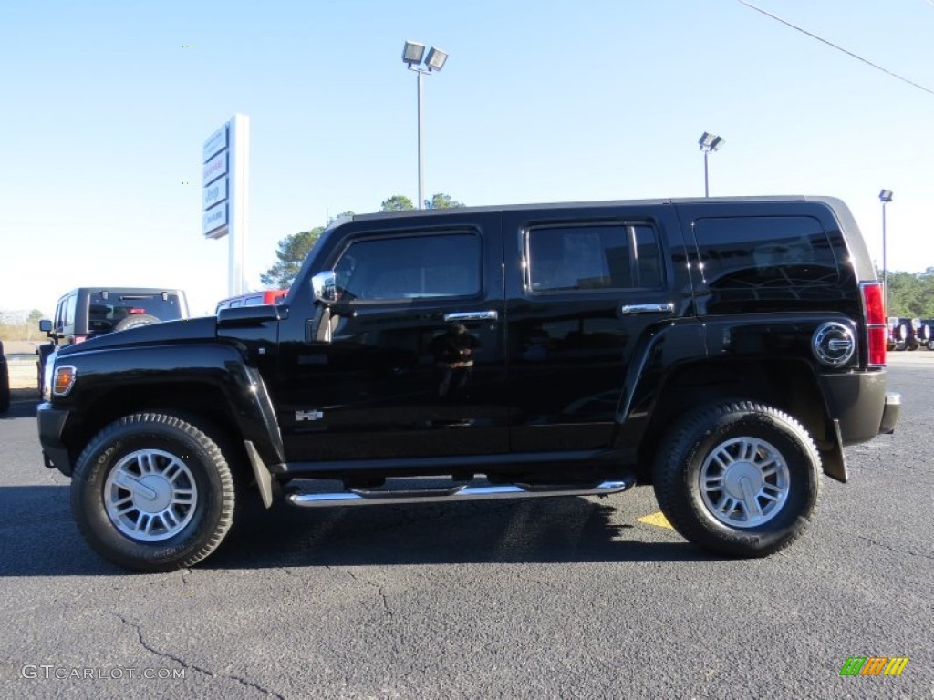 Black 2007 Hummer H3 Standard H3 Model Exterior Photo #88798655