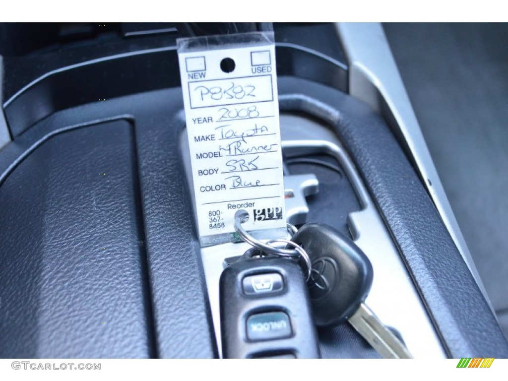 2008 4Runner SR5 - Nautical Blue Metallic / Stone Gray photo #32