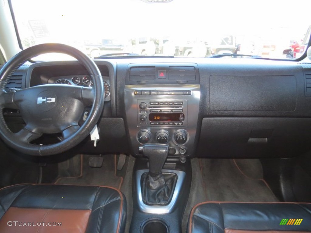 2007 Hummer H3 Standard H3 Model Ebony Black/Morocco Dashboard Photo #88798991