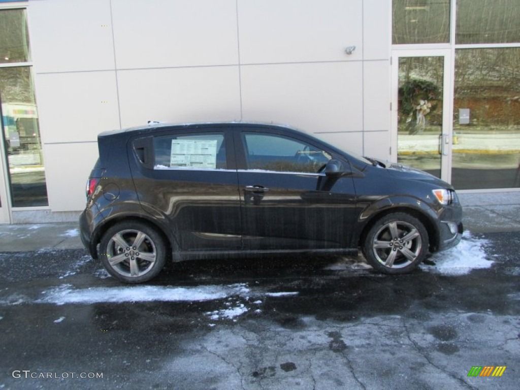 Black Granite Metallic 2014 Chevrolet Sonic RS Hatchback Exterior Photo #88800044