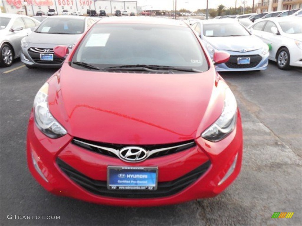 2013 Elantra Coupe SE - Red / Gray photo #2