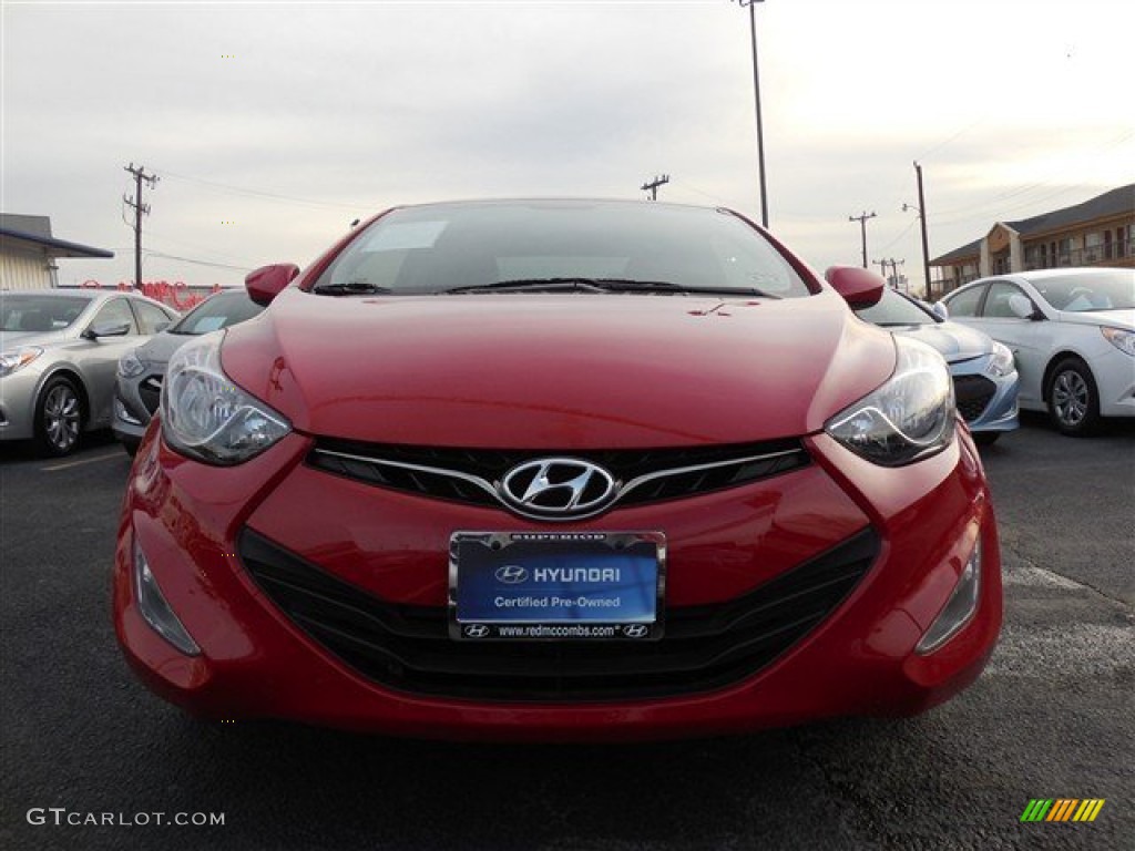 2013 Elantra Coupe SE - Red / Gray photo #3