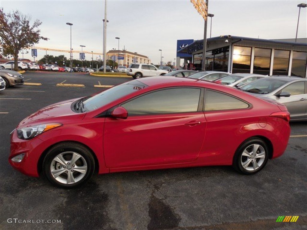 2013 Elantra Coupe SE - Red / Gray photo #6