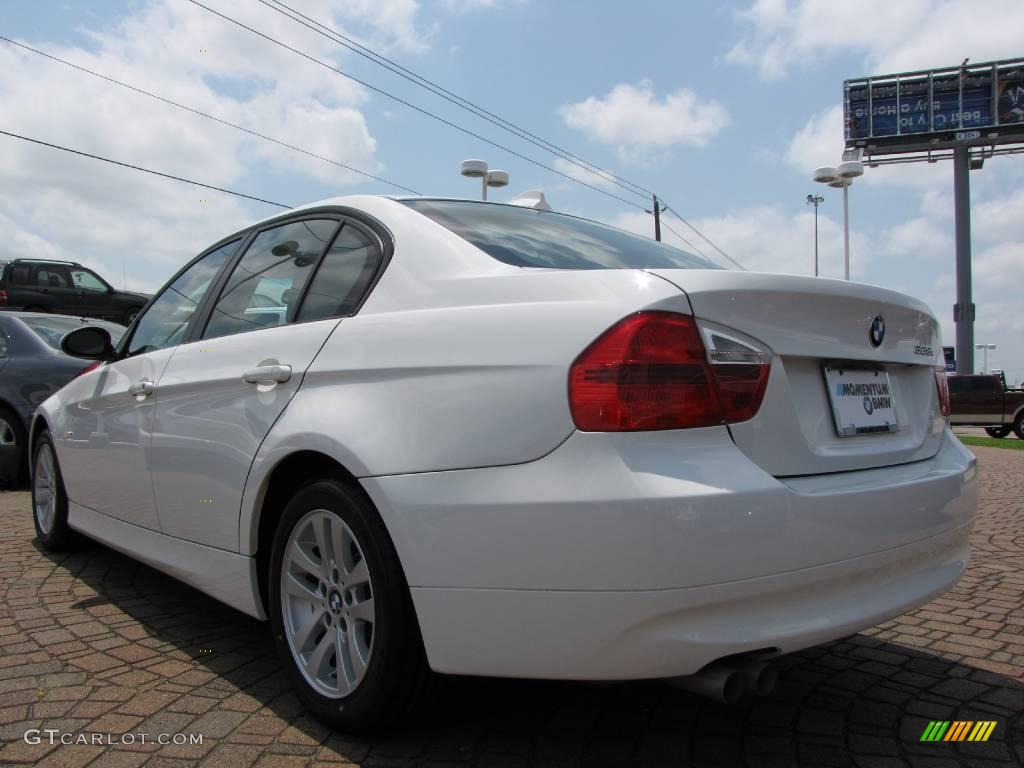 2007 3 Series 328i Sedan - Alpine White / Beige photo #3