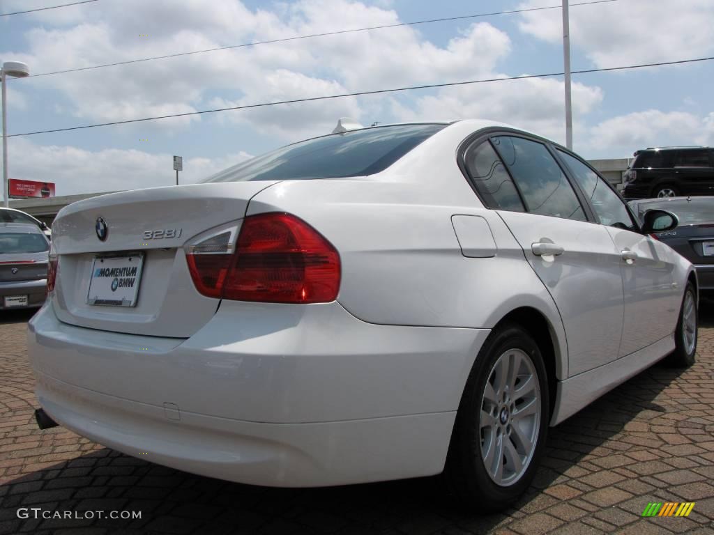 2007 3 Series 328i Sedan - Alpine White / Beige photo #5