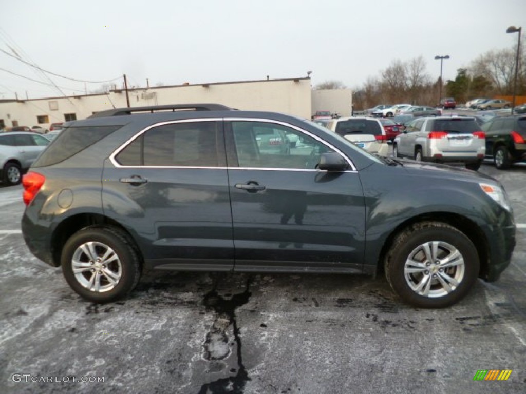 2010 Equinox LT AWD - Cyber Gray Metallic / Jet Black photo #8