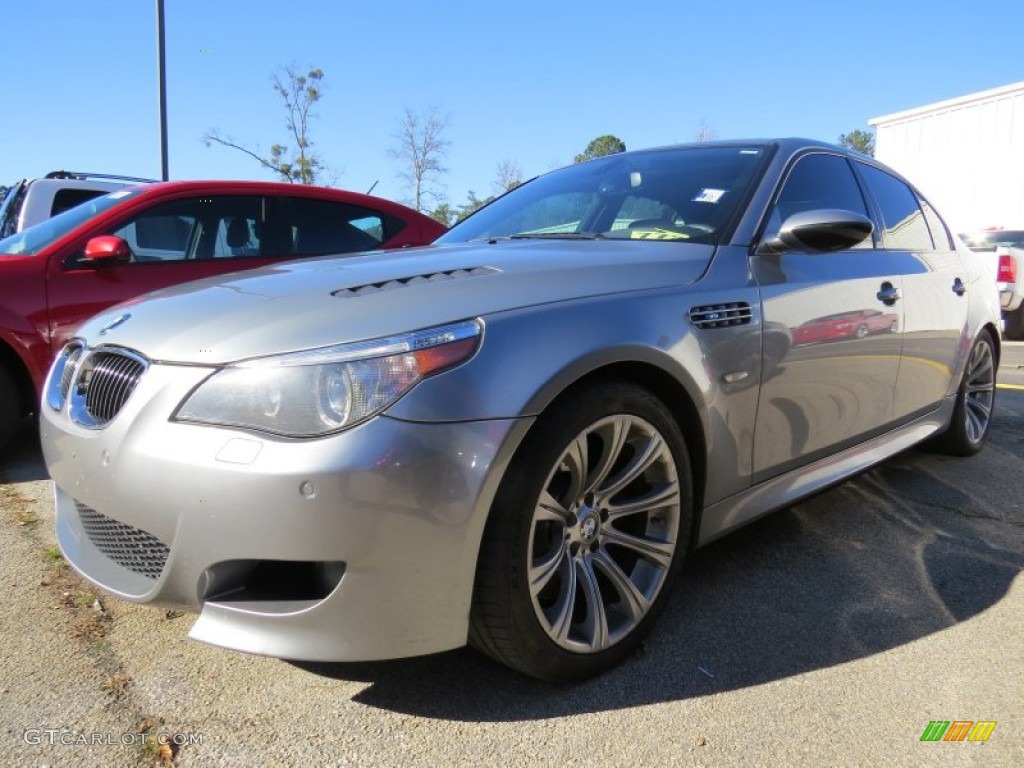 2007 M5 Sedan - Silver Gray Metallic / Black photo #2