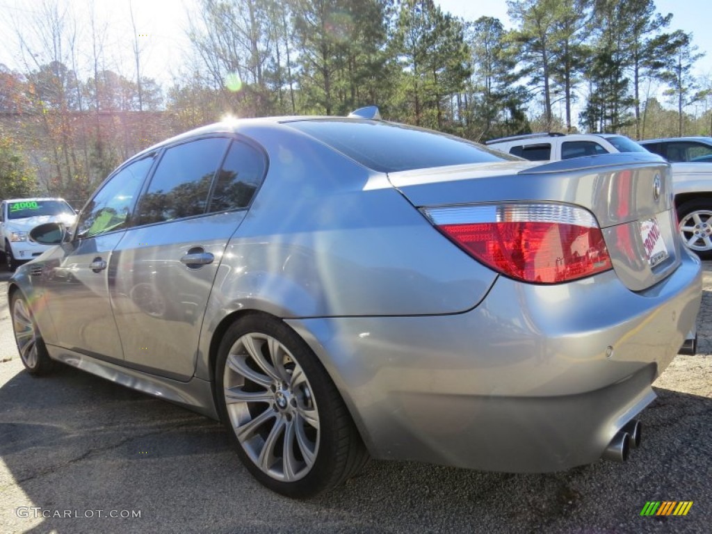 2007 M5 Sedan - Silver Gray Metallic / Black photo #3