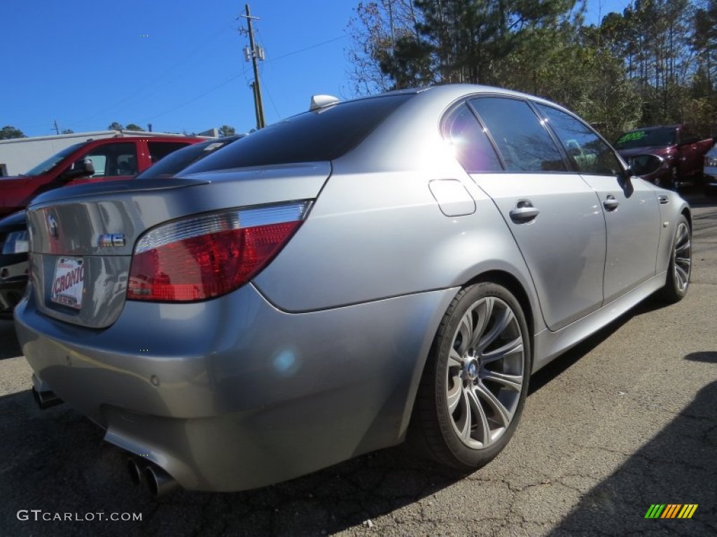 2007 M5 Sedan - Silver Gray Metallic / Black photo #4
