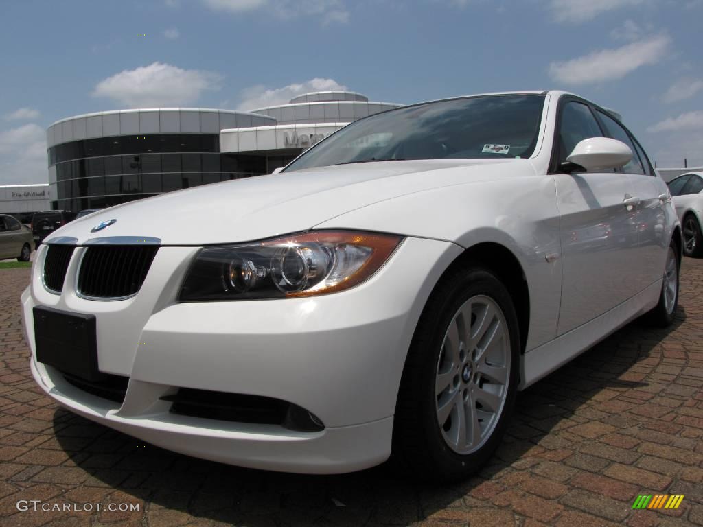 2007 3 Series 328i Sedan - Alpine White / Beige photo #9