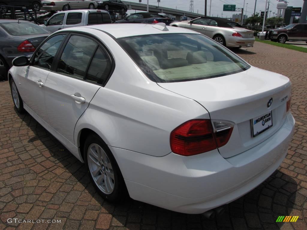 2007 3 Series 328i Sedan - Alpine White / Beige photo #11