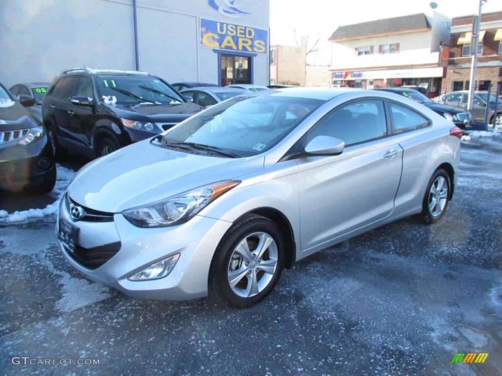 2013 Elantra Coupe GS - Silver / Black photo #3