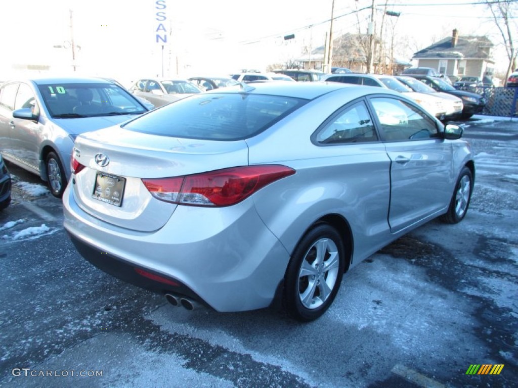 2013 Elantra Coupe GS - Silver / Black photo #4