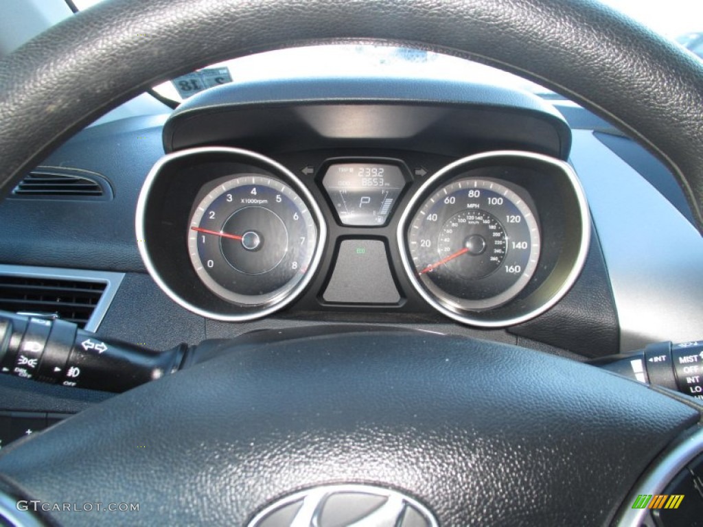2013 Elantra Coupe GS - Silver / Black photo #11