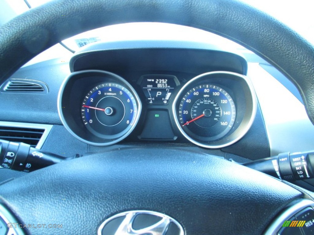 2013 Elantra Coupe GS - Silver / Black photo #12