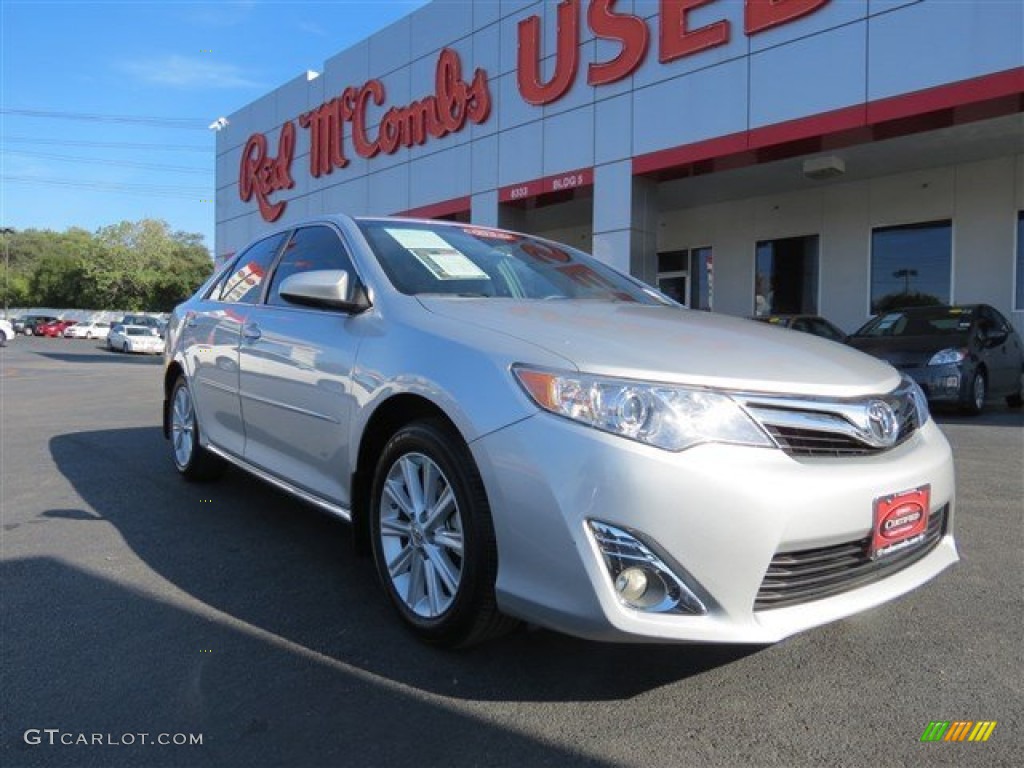 2012 Camry XLE V6 - Classic Silver Metallic / Ivory photo #1