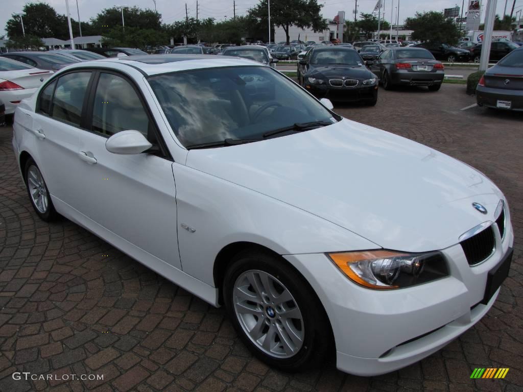2007 3 Series 328i Sedan - Alpine White / Beige photo #15