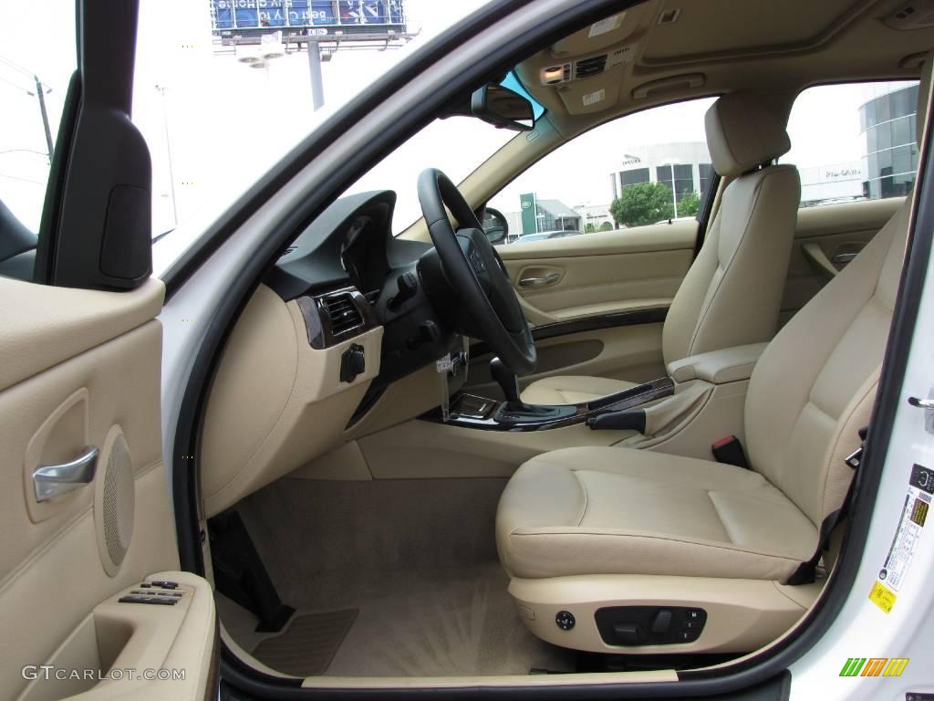 2007 3 Series 328i Sedan - Alpine White / Beige photo #17