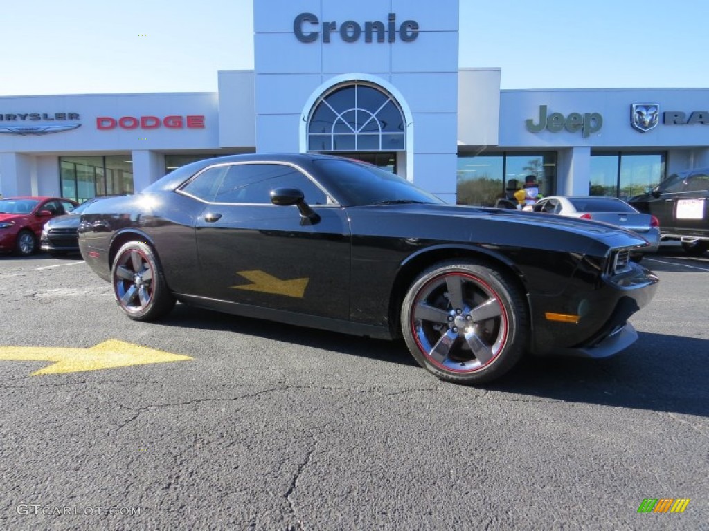 Pitch Black Dodge Challenger