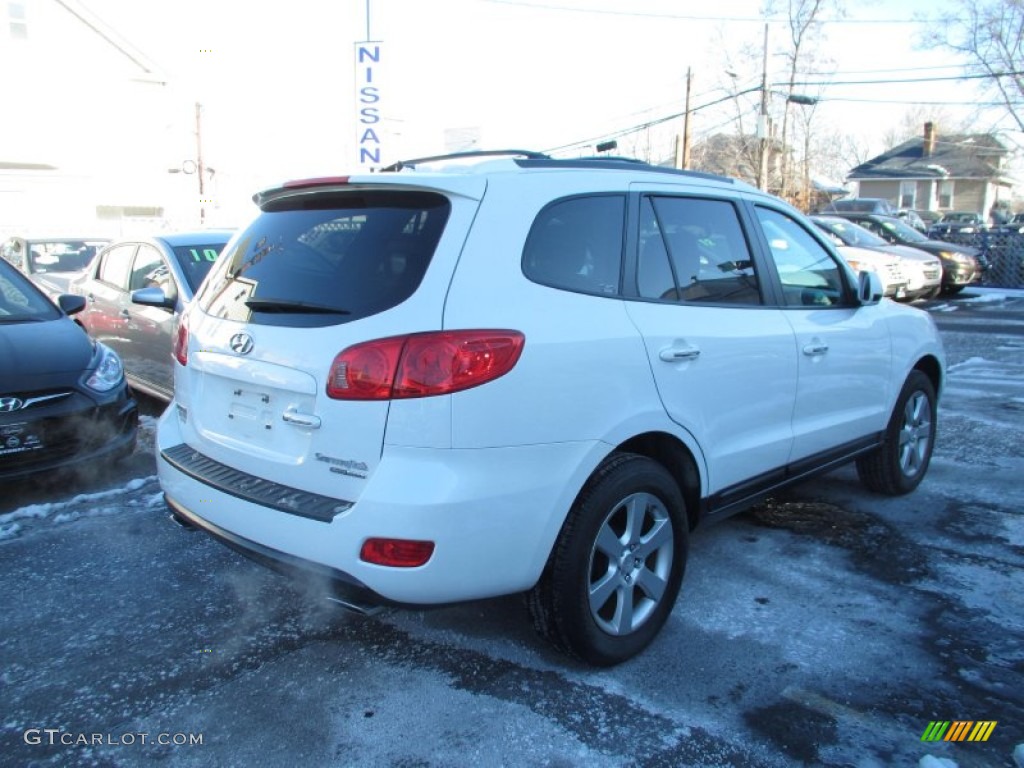 2007 Santa Fe Limited 4WD - Arctic White / Beige photo #4