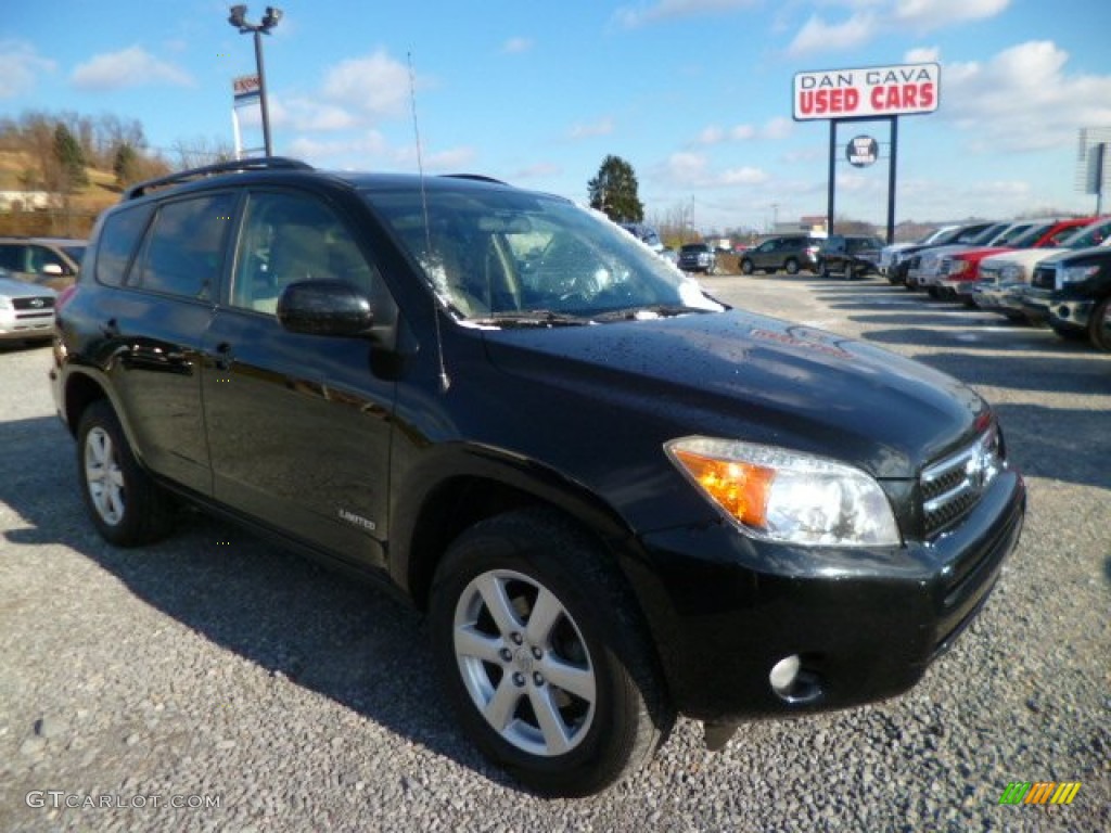 2007 RAV4 Limited 4WD - Black / Taupe photo #1