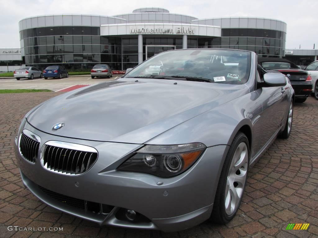 2007 6 Series 650i Convertible - Silver Grey Metallic / Black photo #1