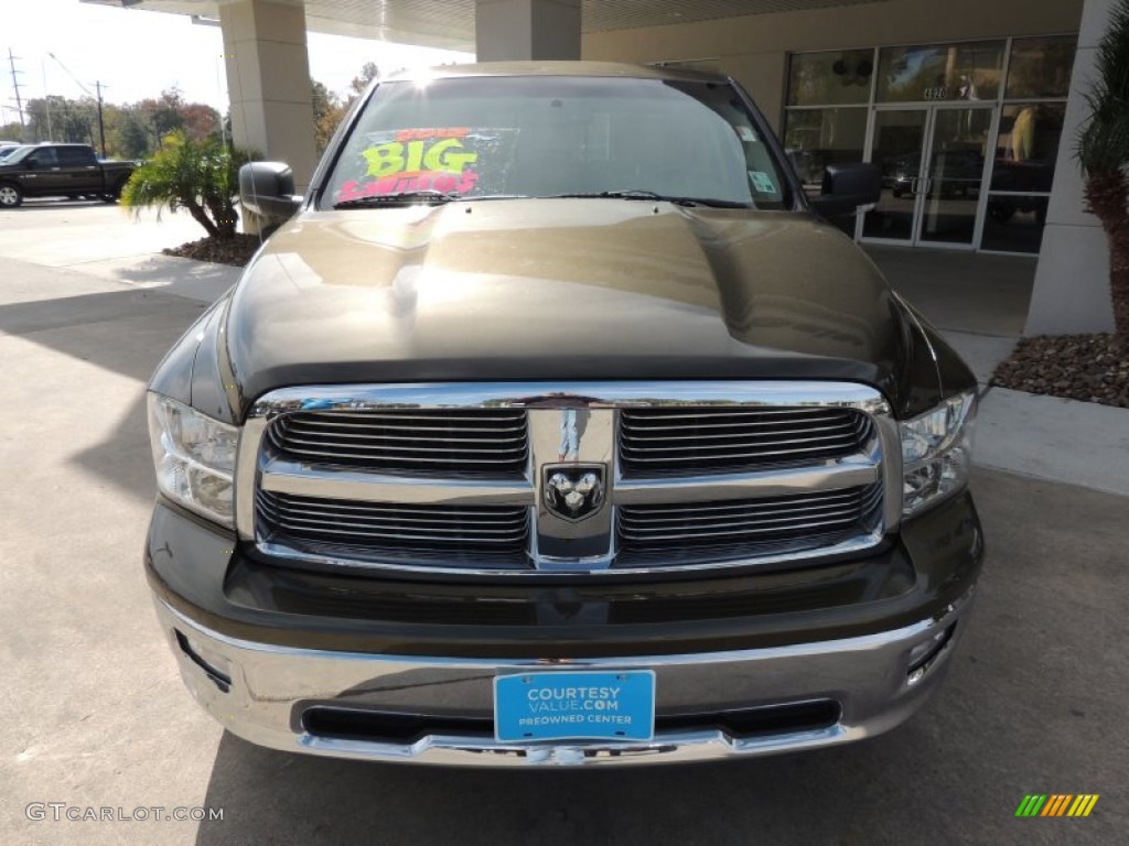 2012 Ram 1500 SLT Quad Cab 4x4 - Sagebrush Pearl / Light Pebble Beige/Bark Brown photo #2