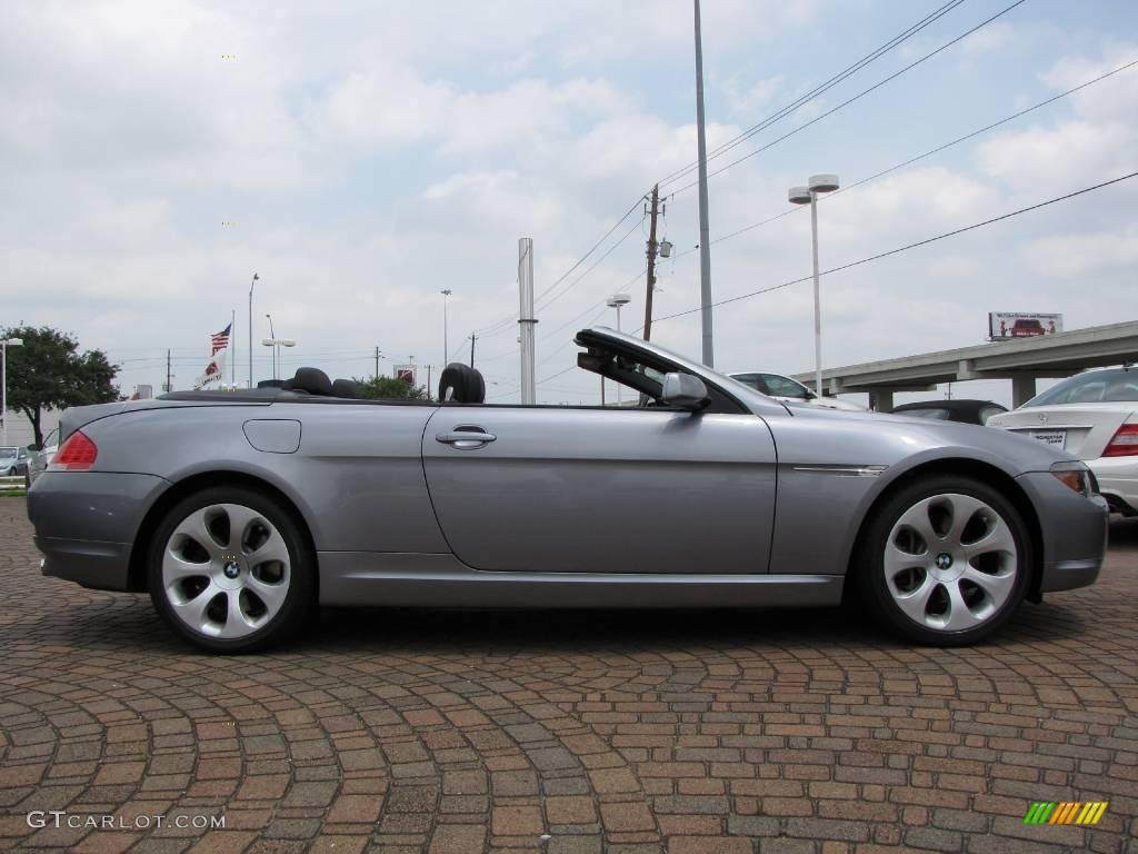 2007 6 Series 650i Convertible - Silver Grey Metallic / Black photo #6