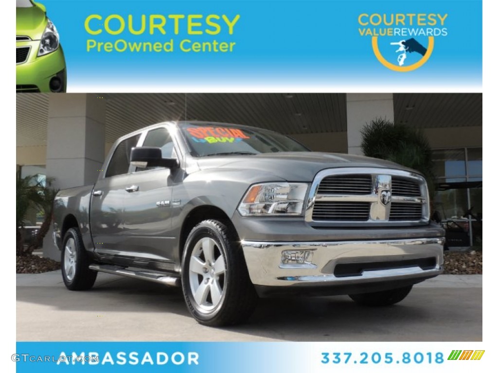 2009 Ram 1500 SLT Crew Cab - Mineral Gray Metallic / Dark Slate/Medium Graystone photo #1