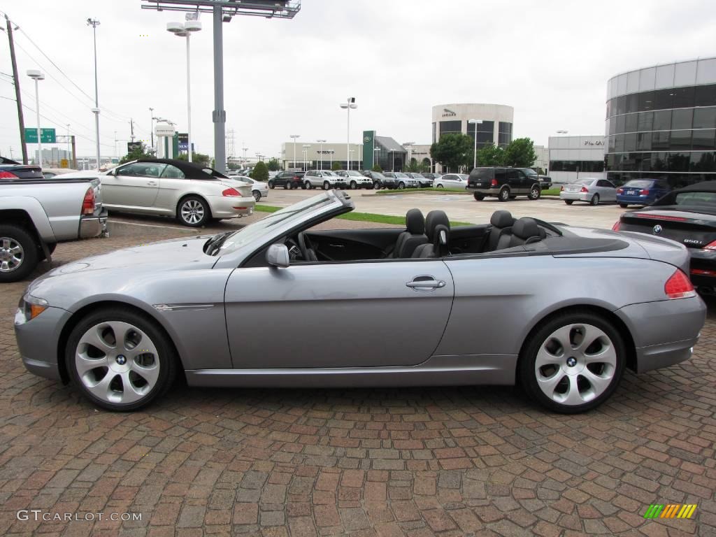 2007 6 Series 650i Convertible - Silver Grey Metallic / Black photo #10