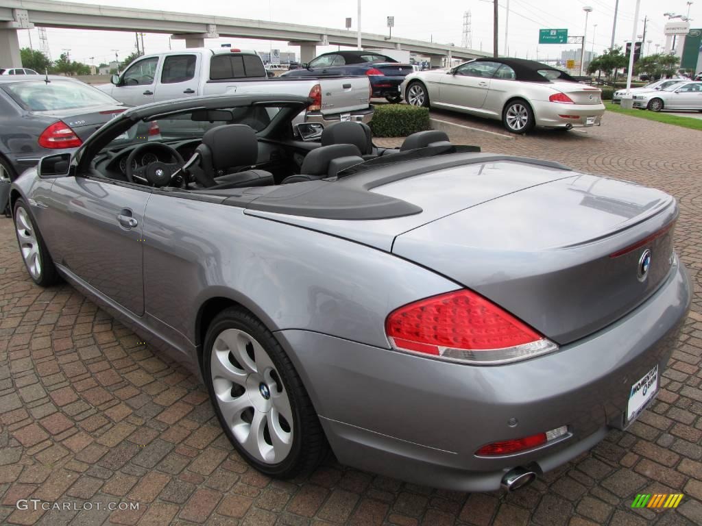 2007 6 Series 650i Convertible - Silver Grey Metallic / Black photo #11