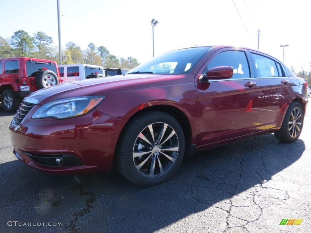 2014 200 Touring Sedan - Deep Cherry Red Crystal Pearl / Black photo #3