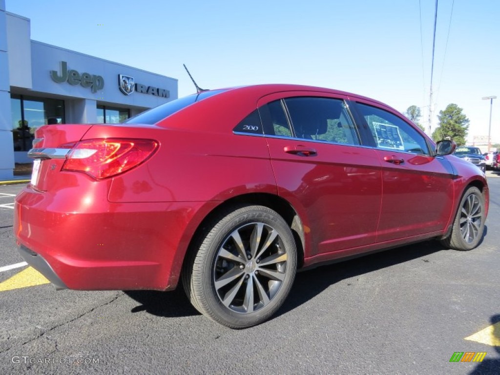 2014 200 Touring Sedan - Deep Cherry Red Crystal Pearl / Black photo #7