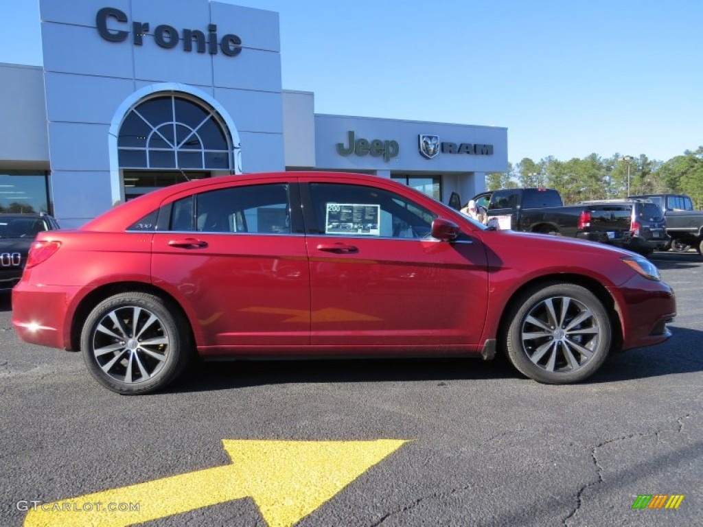 2014 200 Touring Sedan - Deep Cherry Red Crystal Pearl / Black photo #8