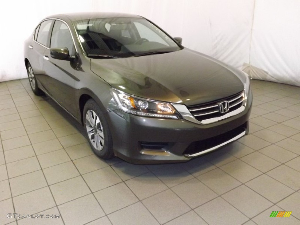 2014 Accord LX Sedan - Hematite Metallic / Black photo #1