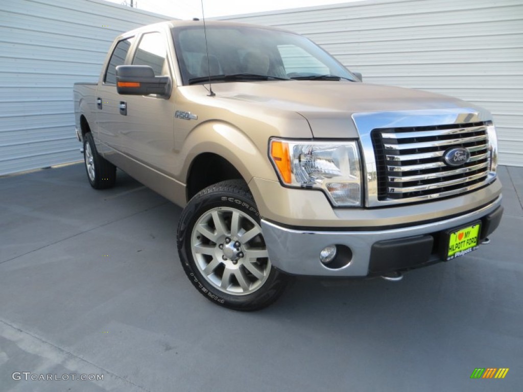 2012 F150 XLT SuperCrew 4x4 - Pale Adobe Metallic / Pale Adobe photo #1