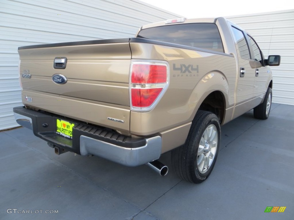 2012 F150 XLT SuperCrew 4x4 - Pale Adobe Metallic / Pale Adobe photo #3