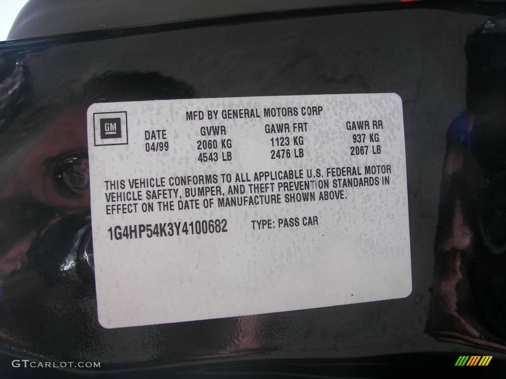 2000 LeSabre Custom - Black / Taupe photo #16