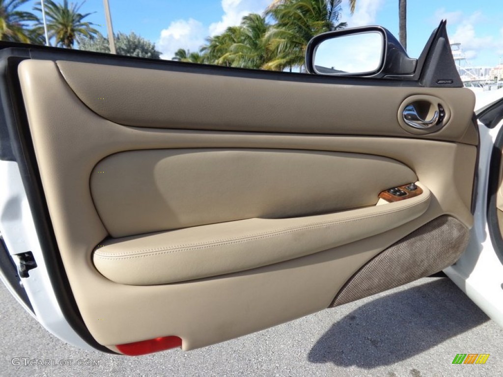 2000 Jaguar XK XKR Convertible Cashmere Door Panel Photo #88811849