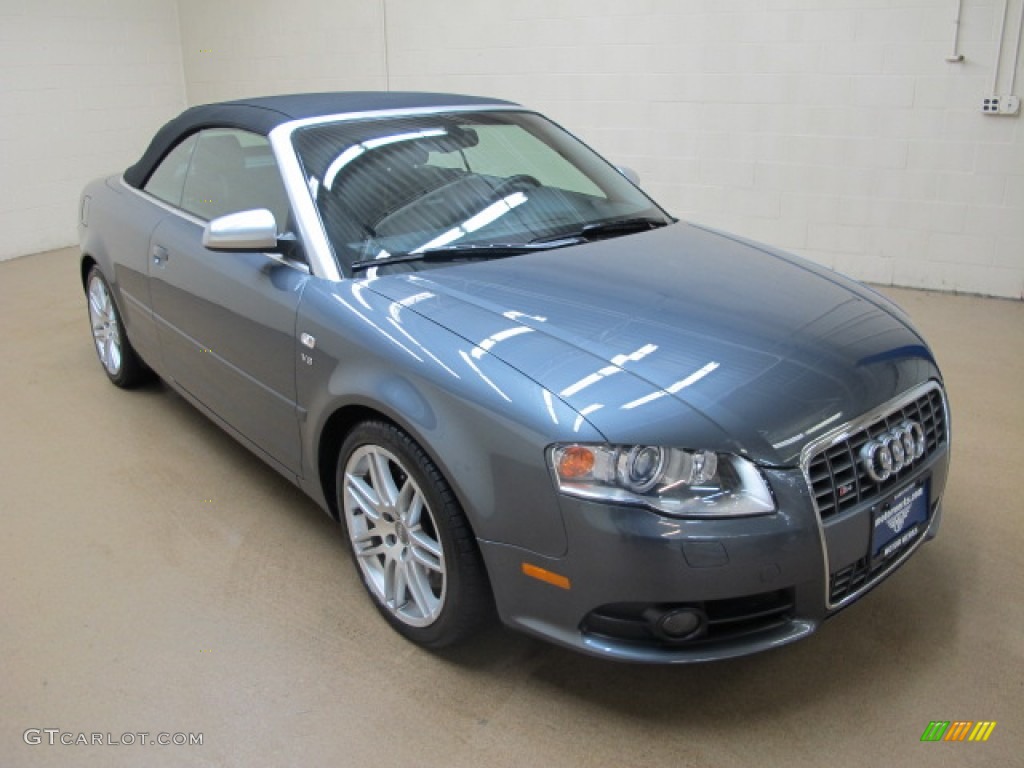 2008 S4 4.2 quattro Sedan - Dolphin Grey Metallic / Black/Black photo #1
