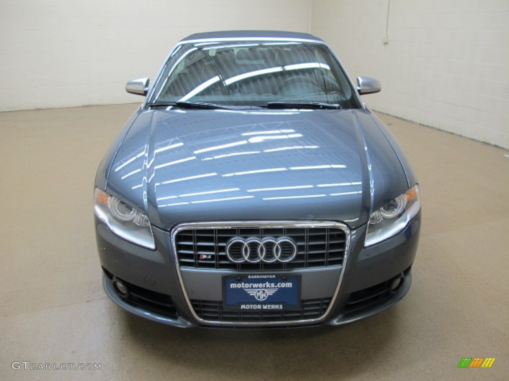2008 S4 4.2 quattro Sedan - Dolphin Grey Metallic / Black/Black photo #2