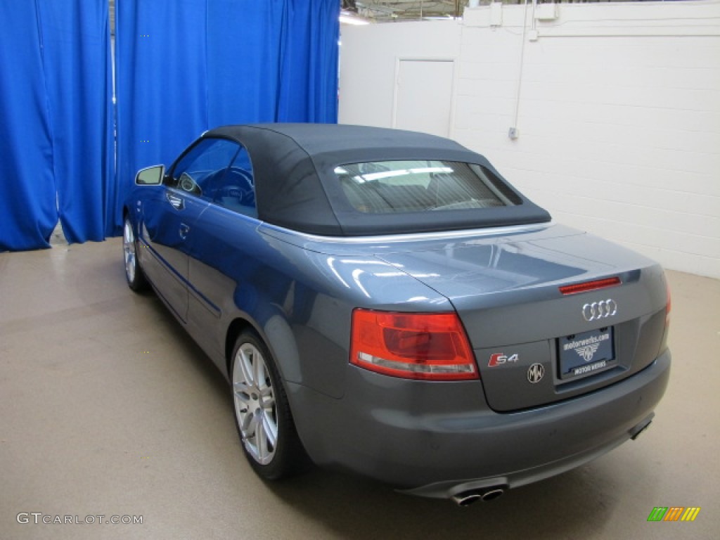 2008 S4 4.2 quattro Sedan - Dolphin Grey Metallic / Black/Black photo #6