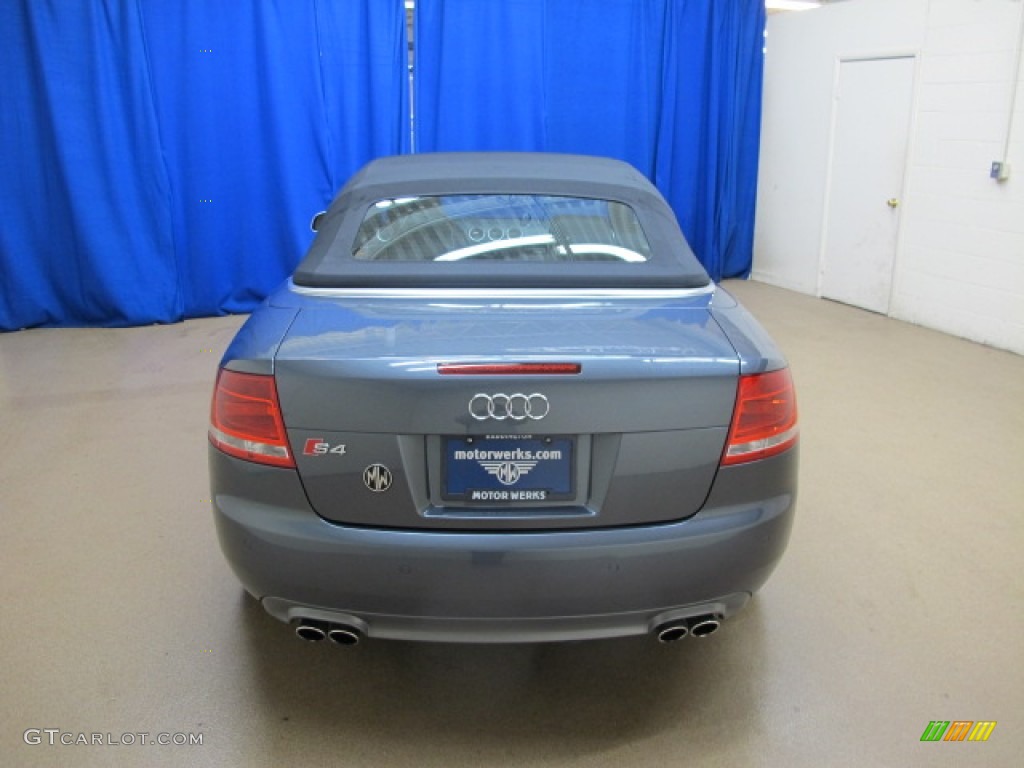 2008 S4 4.2 quattro Sedan - Dolphin Grey Metallic / Black/Black photo #7