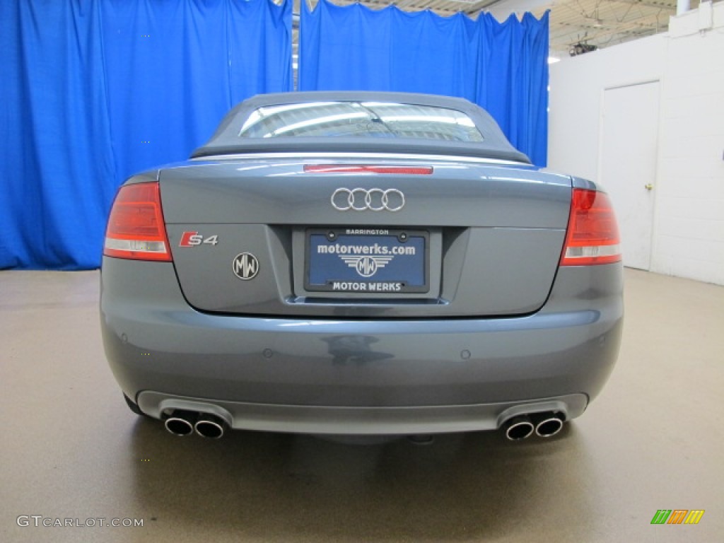 2008 S4 4.2 quattro Sedan - Dolphin Grey Metallic / Black/Black photo #8