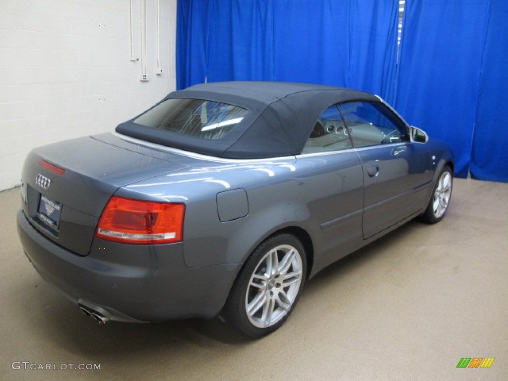2008 S4 4.2 quattro Sedan - Dolphin Grey Metallic / Black/Black photo #9