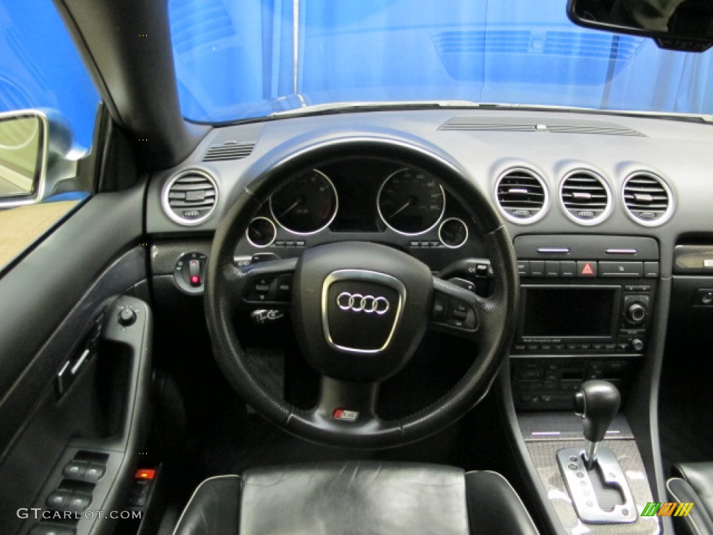 2008 Audi S4 4.2 quattro Sedan Black/Black Dashboard Photo #88812101