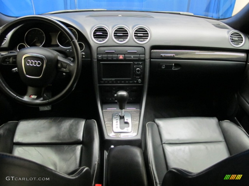 2008 Audi S4 4.2 quattro Sedan Black/Black Dashboard Photo #88812110