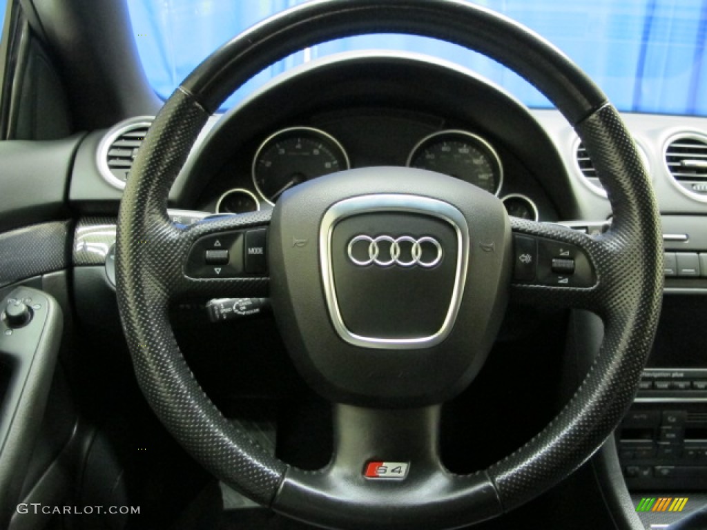 2008 S4 4.2 quattro Sedan - Dolphin Grey Metallic / Black/Black photo #28