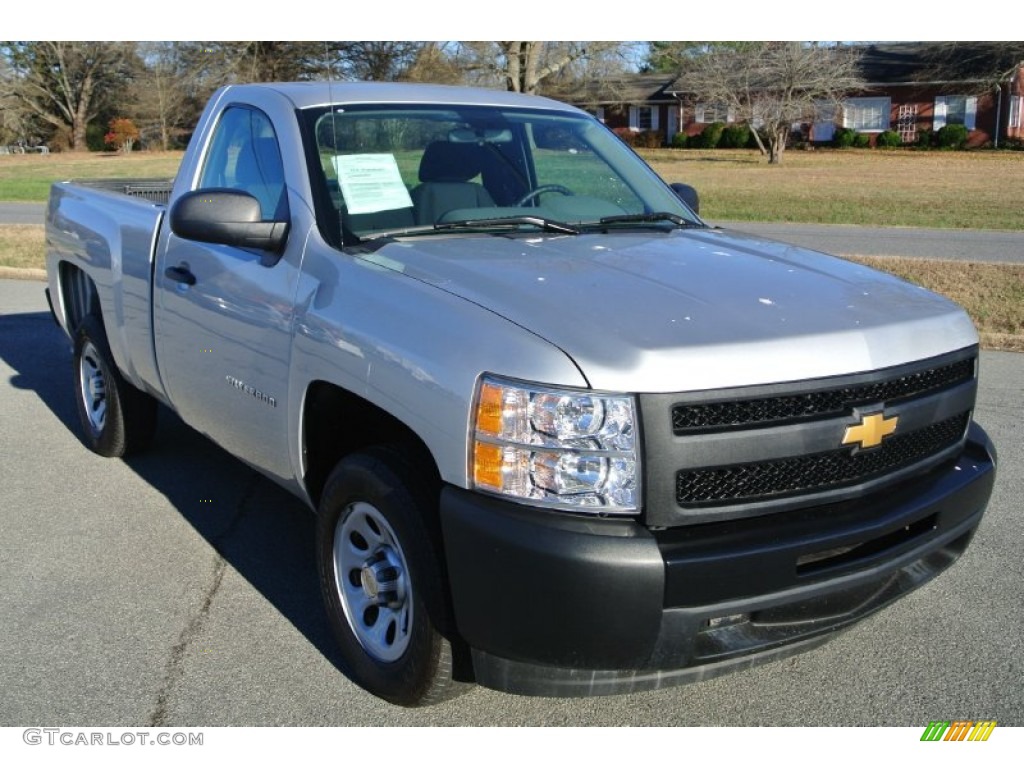 2012 Silverado 1500 Work Truck Regular Cab - Silver Ice Metallic / Dark Titanium photo #2